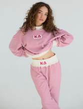 Pin Stripe Mockneck