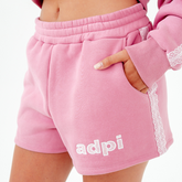 Drop Cut Sweatshorts with Binding Lace