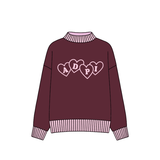 Sweetheart Oversized Knit Crewneck Sweater