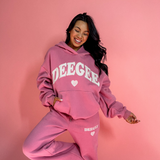 Love Letter The Drop Cut Fleece Hooded Sweatshirt