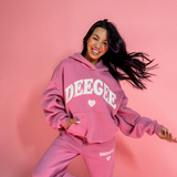 Love Letter The Drop Cut Fleece Hooded Sweatshirt