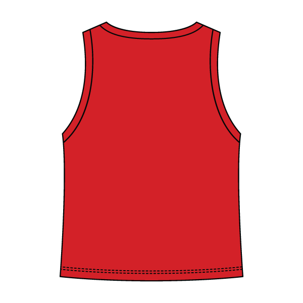 Ribbed High Neck Tank with Patch - The Collegiate Lineup