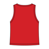 Ribbed High Neck Tank with Patch - The Collegiate Lineup