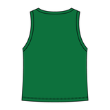 Ribbed High Neck Tank with Patch - The Collegiate Lineup