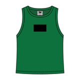 Ribbed High Neck Tank with Patch - The Collegiate Lineup