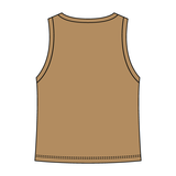 Ribbed High Neck Tank with Patch - The Collegiate Lineup