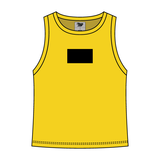 Ribbed High Neck Tank with Patch - The Collegiate Lineup