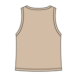 Ribbed High Neck Tank with Patch - The Collegiate Lineup