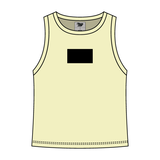 Ribbed High Neck Tank with Patch - The Collegiate Lineup