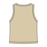Ribbed High Neck Tank with Patch - The Collegiate Lineup