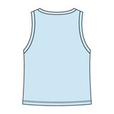 Ribbed High Neck Tank with Patch - The Collegiate Lineup