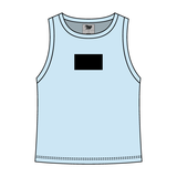 Ribbed High Neck Tank with Patch - The Collegiate Lineup