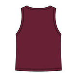 Ribbed High Neck Tank with Patch - The Collegiate Lineup
