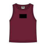 Ribbed High Neck Tank with Patch - The Collegiate Lineup