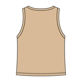 Ribbed High Neck Tank with Patch - The Collegiate Lineup