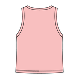 Ribbed High Neck Tank with Patch - The Collegiate Lineup