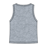 Ribbed High Neck Tank with Patch - The Collegiate Lineup