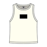 Ribbed High Neck Tank with Patch - The Collegiate Lineup