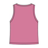 Ribbed High Neck Tank with Patch - The Collegiate Lineup