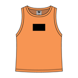 Ribbed High Neck Tank with Patch - The Collegiate Lineup