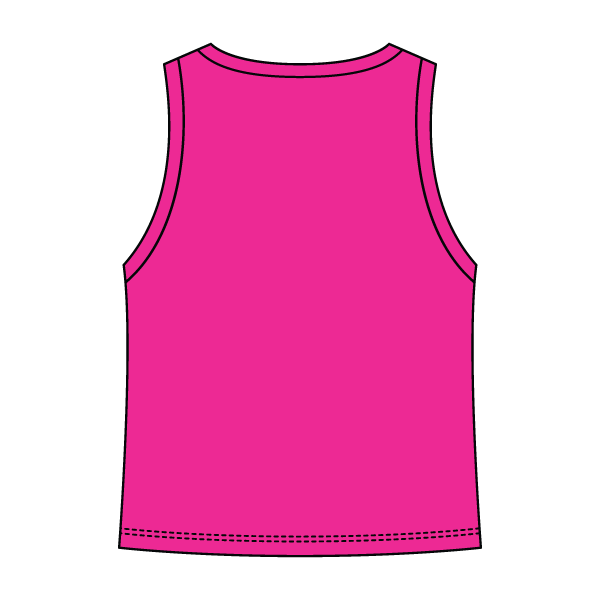 Ribbed High Neck Tank with Patch - The Collegiate Lineup