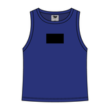Ribbed High Neck Tank with Patch - The Collegiate Lineup
