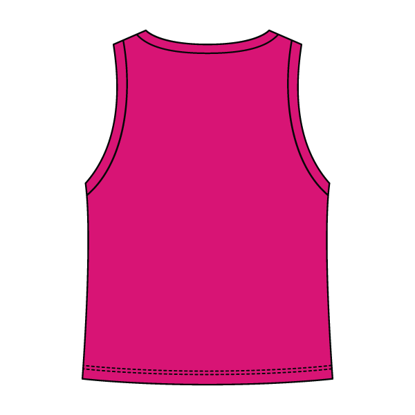 Ribbed High Neck Tank with Patch - The Collegiate Lineup