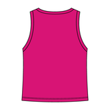 Ribbed High Neck Tank with Patch - The Collegiate Lineup