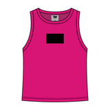 Ribbed High Neck Tank with Patch - The Collegiate Lineup