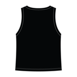 Ribbed High Neck Tank with Patch - The Collegiate Lineup