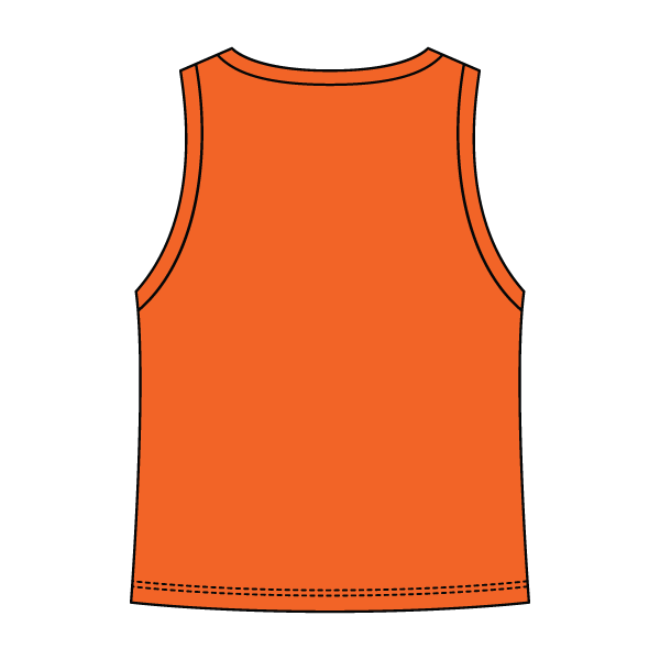 Ribbed High Neck Tank with Patch - The Collegiate Lineup