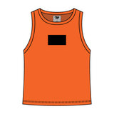 Ribbed High Neck Tank with Patch - The Collegiate Lineup