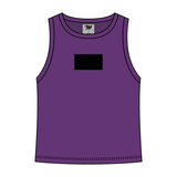Ribbed High Neck Tank with Patch - The Collegiate Lineup
