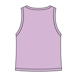 Ribbed High Neck Tank with Patch - The Collegiate Lineup