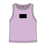 Ribbed High Neck Tank with Patch - The Collegiate Lineup