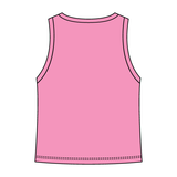 Ribbed High Neck Tank with Patch - The Collegiate Lineup