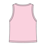 Ribbed High Neck Tank with Patch - The Collegiate Lineup