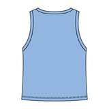 Ribbed High Neck Tank with Patch - The Collegiate Lineup