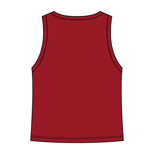 Ribbed High Neck Tank with Patch - The Collegiate Lineup