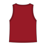 Ribbed High Neck Tank with Patch - The Collegiate Lineup