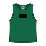 Ribbed High Neck Tank with Patch - The Collegiate Lineup