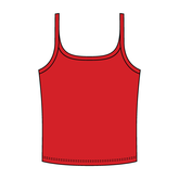 Rib Scoop Neck Tank with Spaghetti Straps