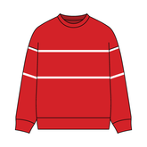 Unisex Retro Paneled Fleece Crewneck Sweatshirt