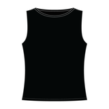Women’s Basic Boatneck Sleeveless Top