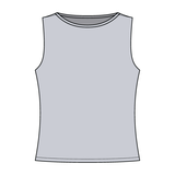 Women’s Basic Boatneck Sleeveless Top