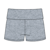 Women’s Foldover Waistband Heavyweight French Terry Shorts
