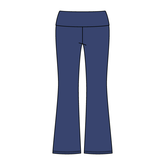 Women’s Foldover Waistband Heavyweight French Terry Flare Pants - The Collegiate Lineup