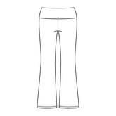 Women’s Foldover Waistband Heavyweight Fleece Flare Pants
