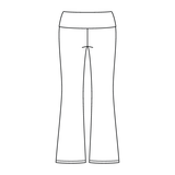 Women’s Foldover Waistband Heavyweight Fleece Flare Pants