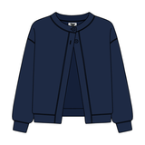 Women’s French Terry Open Front Cardigan